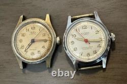 Lot of 2 Vintage Military Watches Kelbert & Elbee Not Working Parts