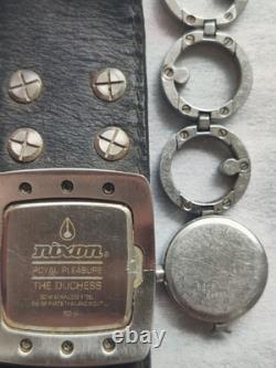 Lot of 2 Women's Watches Movado 84. A1.1811 (ETA)+Nixon Duchess For Parts/Rapair