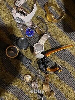 Lot of 20 watches for parts or repair