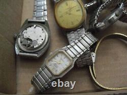 Lot of 28 Vintage 1950s to 1980s Wristwatches for Parts or Repair
