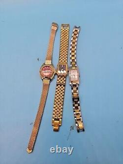 Lot of 3 Vintage Bulova watches for parts