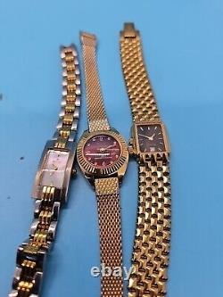 Lot of 3 Vintage Bulova watches for parts
