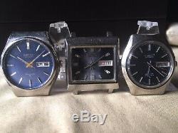 Lot of 3 Vintage SEIKO Automatic Watch/ LORD MATIC LM, LM Special For Parts