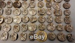 Lot of 350 movements of USSR women's watches for parts or steampunk art design