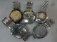 Lot of 5 Electronic watches for parts Citizen COSMOTRON in 1970's