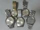 Lot of 5 Japan mechanical watches for parts Seiko Citizen, Orient in 1950-70's