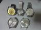Lot of 5 Japan mechanical watches for parts Seiko Citizen in 1950-70's