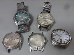 Lot of 5 SEIKO, CITIZEN mechanical watches for parts 1