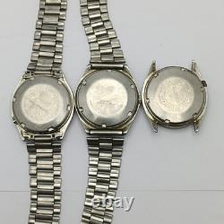 Lot of 5 Seiko Automatic Vintage Men's Watches For Parts or Repair