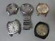 Lot of 5 Vintage SEIKO, CITIZEN mechanical watches for parts, for repair 2