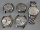 Lot of 5 Vintage SEIKO, CITIZEN mechanical watches for parts, for repair 3
