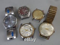 Lot of 5 Vintage SEIKO, ORIENT, RICOH mechanical watches for parts 4