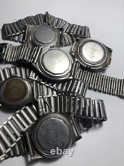 Lot of 5 vintage west end watch co matchless and sowar for parts and repair