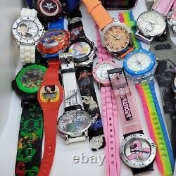 Lot of 57 KIDS Watches Spongebob Lucky Super Mario Vtech Barbie SELLING 4 PARTS