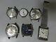 Lot of 6 1940-1970's wrist watch Seiko, Citizen, Hamilton-Ricoh etc. For parts