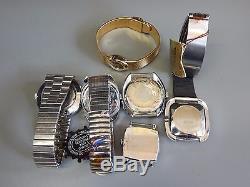 Lot of 6 VULCAIN watches for parts or restoration