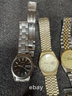 Lot of 7 Vintage SEIKO Japan Untested For Parts