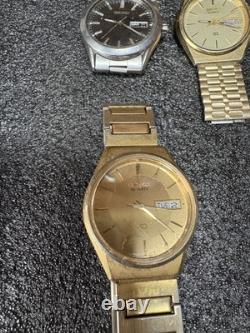 Lot of 7 Vintage SEIKO Japan Untested For Parts