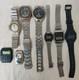 Lot of 8 Casio Watches 1 Solar Working, 3 Digit On, 4 Dead For Parts/Repair