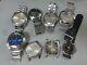 Lot of 8 Japan mechanical watches for parts Seiko Citizen Orient in 1950-70's