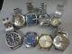 Lot of 8 Japan mechanical watches for parts Seiko Citizen Orient in 1950-70's