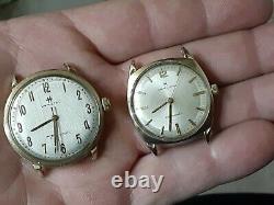 Lot of 8 vintage watches! Tissot Elgin Hamilton Rado seiko Bruen parts or repair