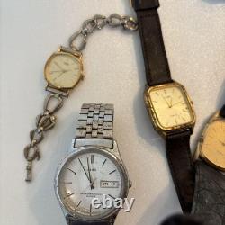 Lot of 9 Watches SEIKO CITIZEN ALBA DOLCE LUKIA Not Working For Parts Only Junk