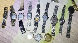 Lot of Misc Watches/Parts Only/Citizens-Harley Davidson-Fossil