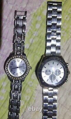 Lot of Misc Watches/Parts Only/Citizens-Harley Davidson-Fossil