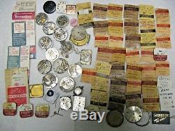 Lot of Vintage Longines movements, dials, cases, mainsprings and lots and lots more