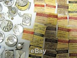 Lot of Vintage Longines movements, dials, cases, mainsprings and lots and lots more