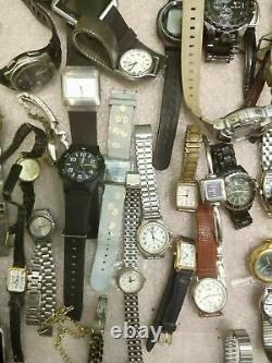 Lot of Vintage Used Watches Casio, Q&Q, Falcon etc for parts/repairs Several kg