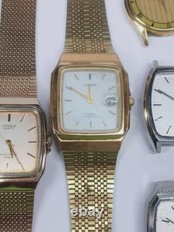 Lot of Vintage Watches Seiko Citizen King Q Type II (For Parts & Repairs) @3