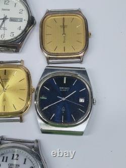 Lot of Vintage Watches Seiko Citizen King Q Type II (For Parts & Repairs) @3
