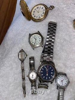 Lot of Watches and Misc Parts For Parts and Repair Only SOLD AS IS, FINAL SALE