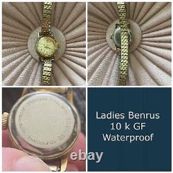 Lot of ladies & mens vintage watches/ parts Helbros, Lord Elign, Bulova, etc