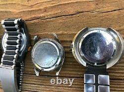 Lot of vintage mens watches Divers World Timer Seiko Wolbrook