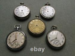 Lot pocket mechanic watches(L'alouette, Ancre, etc) for parts or restoration