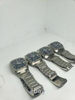 Lots of 4 Solvil et titus Tuning fork Like \Omega/ Movement Watches for Parts
