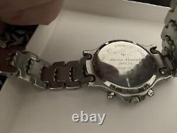 Lucien Piccard Chrono Watch For Parts or Repair Original Box Paperwork Sapphire