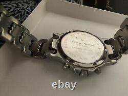 Lucien Piccard Chrono Watch For Parts or Repair Original Box Paperwork Sapphire