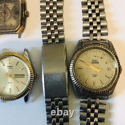 MENS Timex Watch Lot Quartz For Parts Not Running Sold As Is