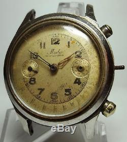MIDO MULTICHRONO MANS WATCH CAL MINERVA 13-20ch incomplete FOR PARTS OR PROJECT