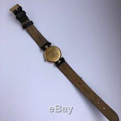 MUST DE CARTIER 18K Gold Plated Ladies Watch Trinity Dial For Parts Or Repair