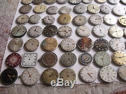 Machines for men's watches for repair or spare parts 80 PIECES-raketa-wostok