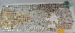 Massive Lot 770 Pieces Vintage Watches Pocket Watch Parts Many Brands 18 Pounds