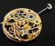 Mechanical Gold Full Skeleton Hand Winding 6497 movement fit parnis watch P73