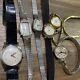 Mechanical watches for parts or repair lot Hamilton, Elgin, Timex And Others