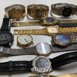 Men Vintage Quartz Lot of Watches for Parts & Repair Only