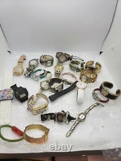 Men & Women Watch Lot 2.6 Lbs Watches Gruen, Geneva Ect For Parts/Repair (Lot 4)